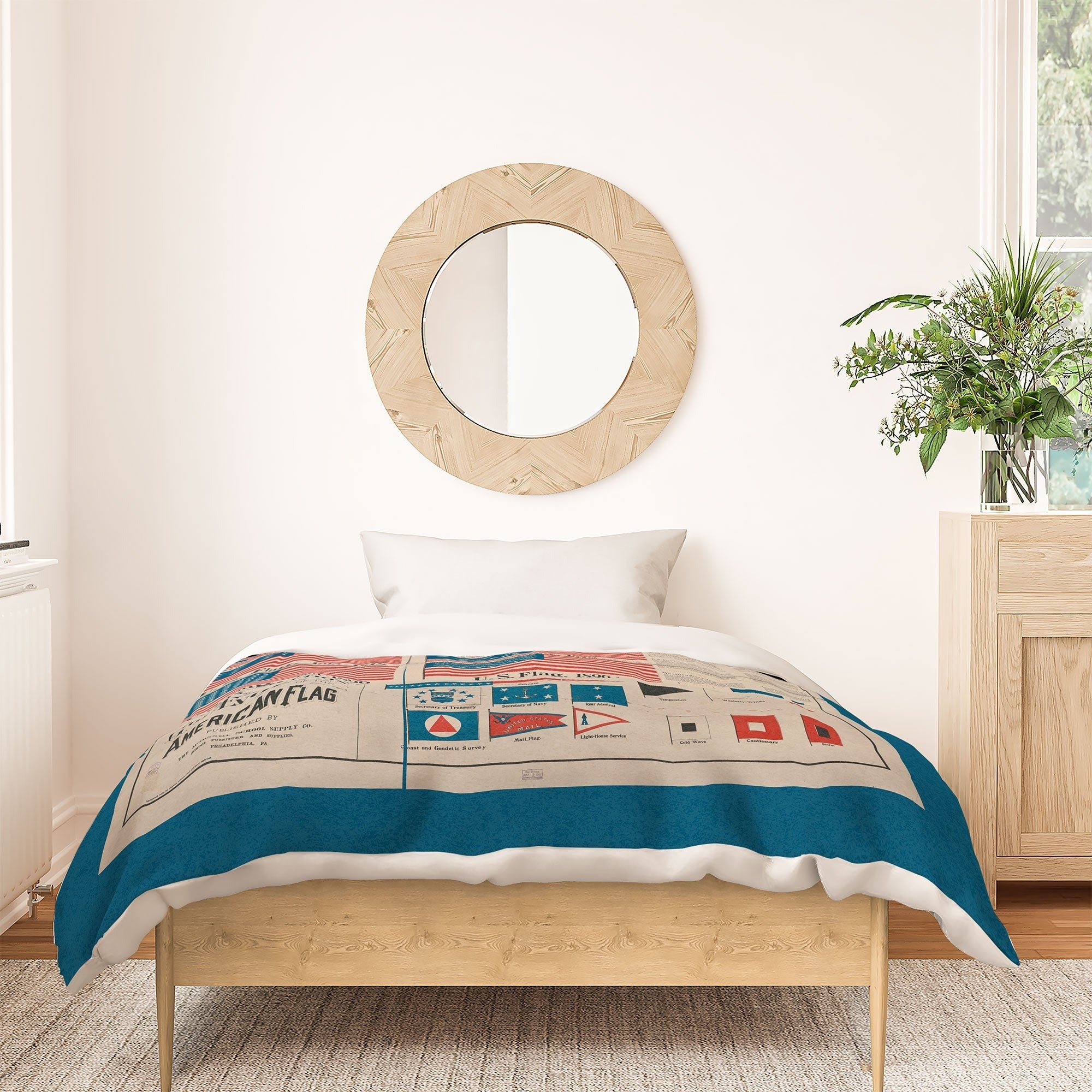 DENY Designs Goff s Evolution of the American Flag Duvet Cover
