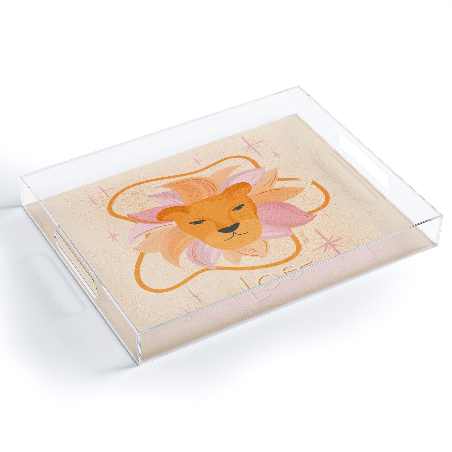 Little Om Zodiac Signs Leo Acrylic Tray