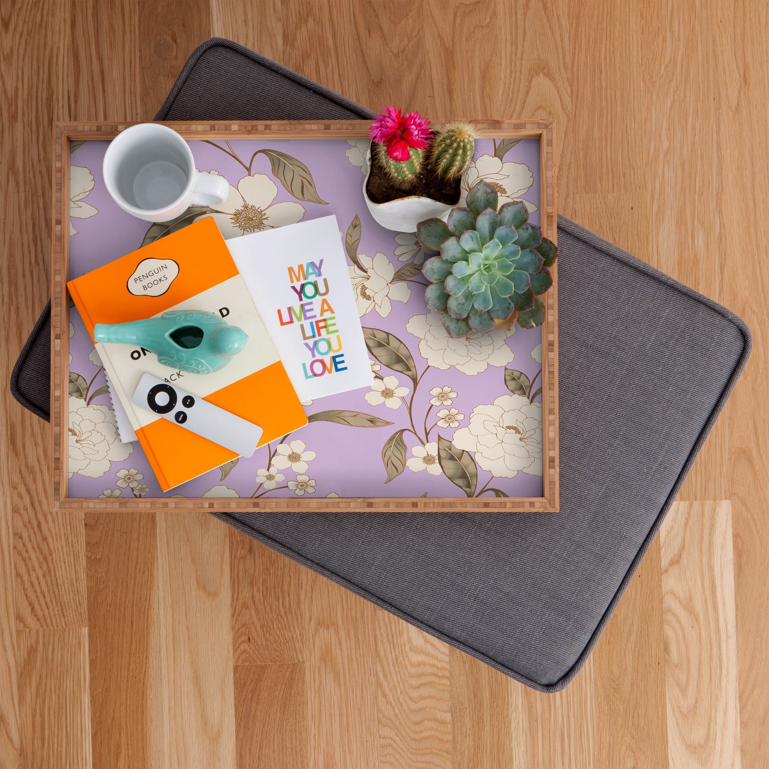 Gabriela Fuente Roberta lilac Rectangular Tray