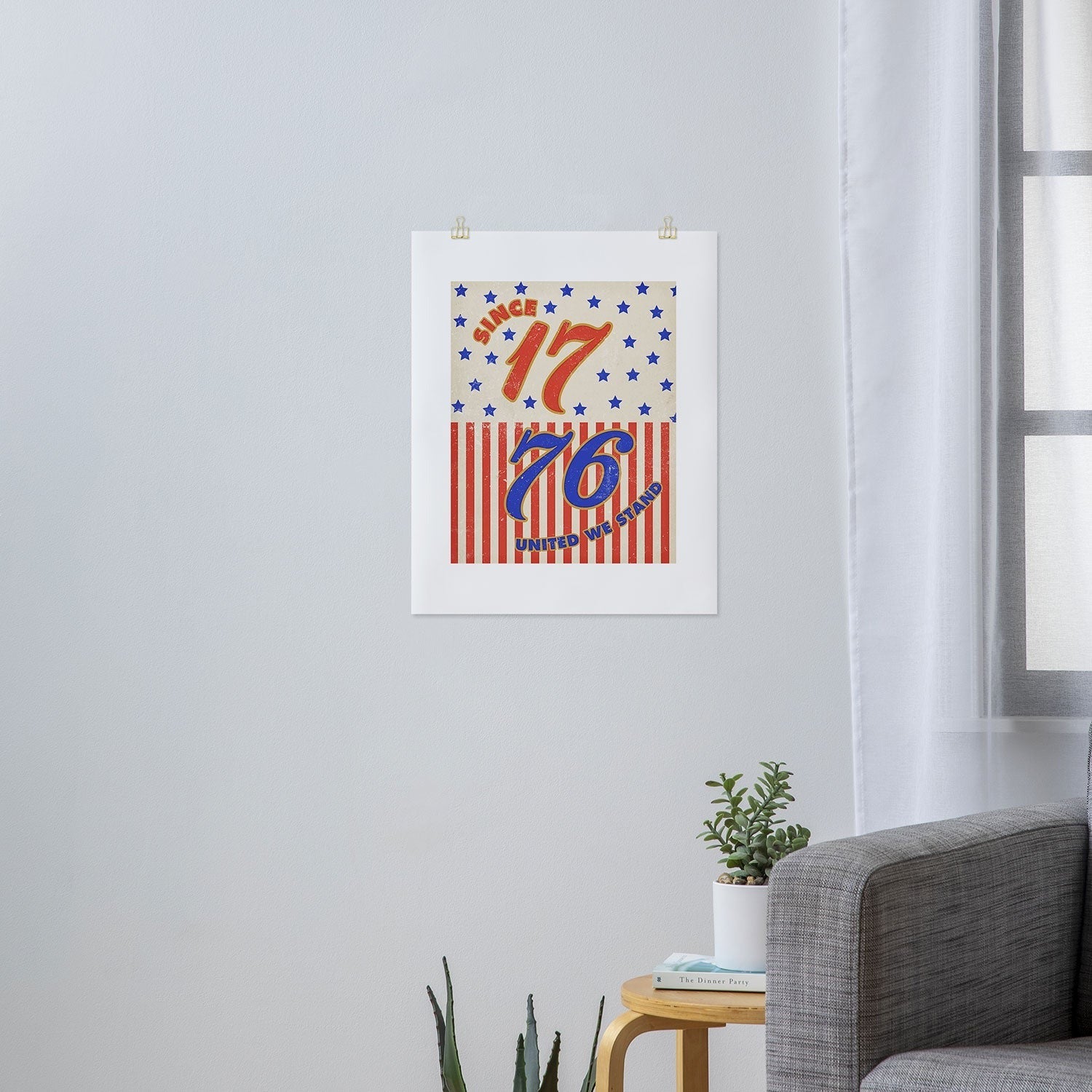 DENY Designs 1776 Stars Art Print