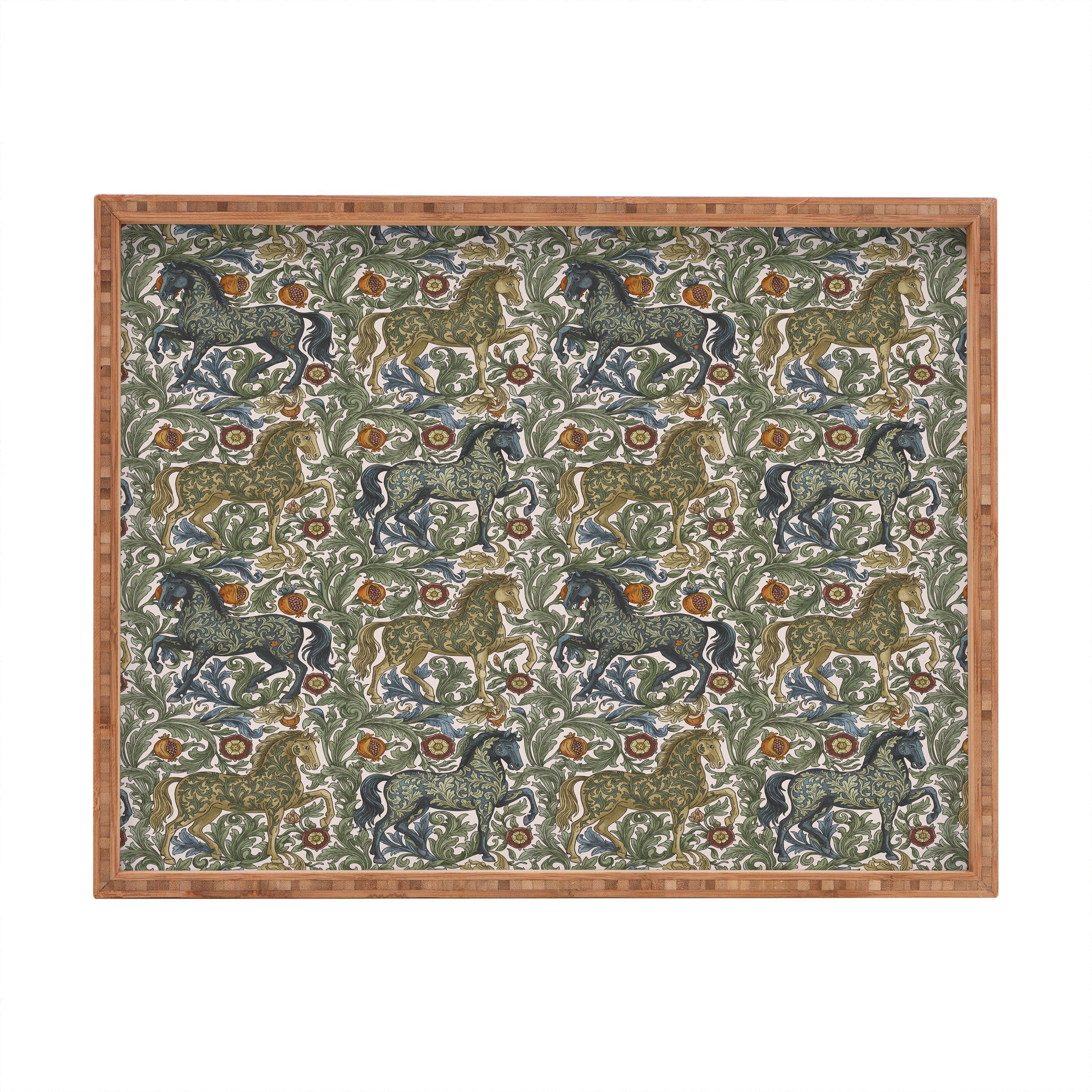 Marta Barragan Camarasa Renaissance Horse Garden Rectangular Tray
