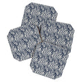 Avenie BR Navy Tiger Stripes Coaster Set