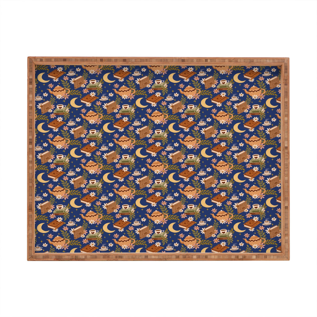 Avenie Moonlit Reading Nook II Rectangular Tray