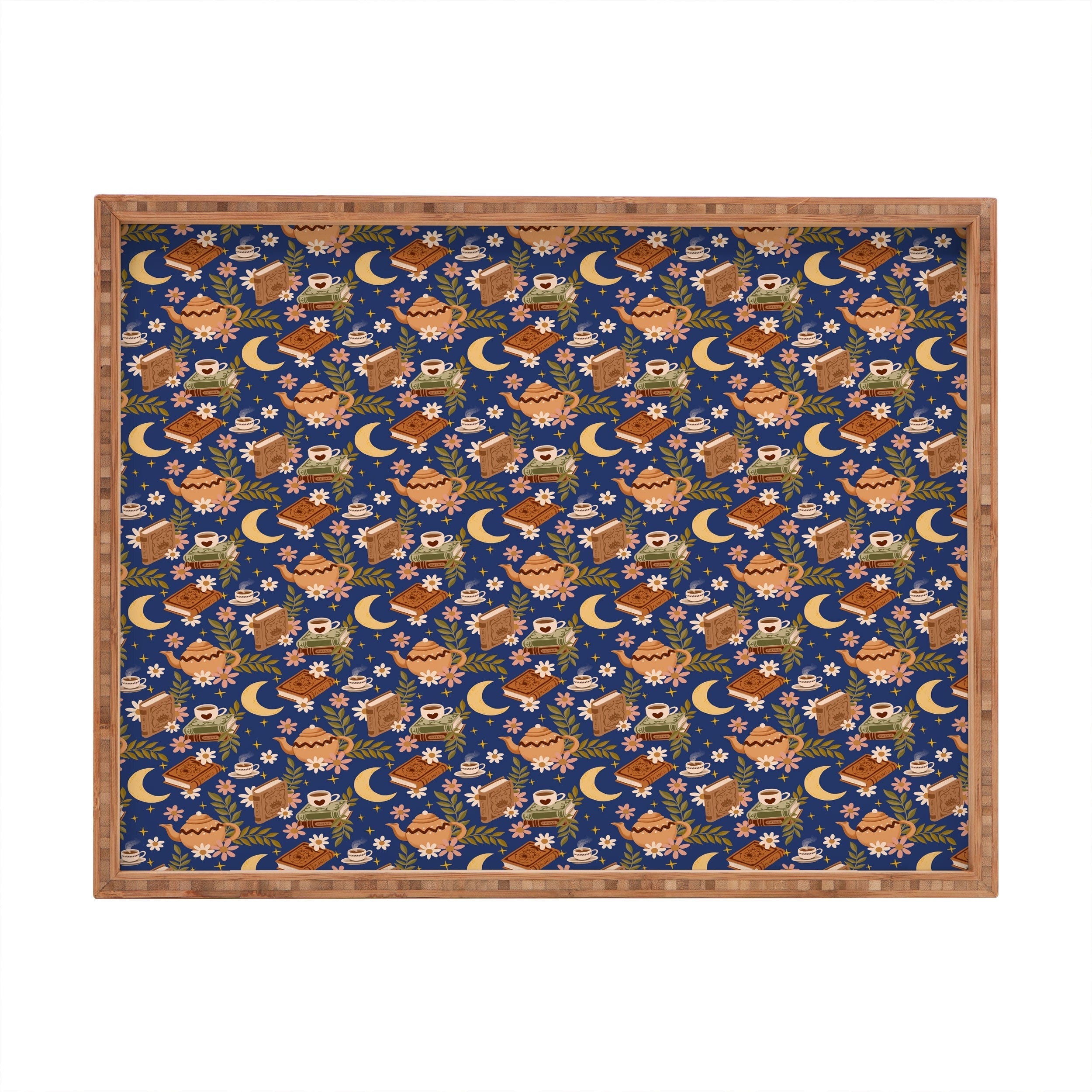 Avenie Moonlit Reading Nook II Rectangular Tray