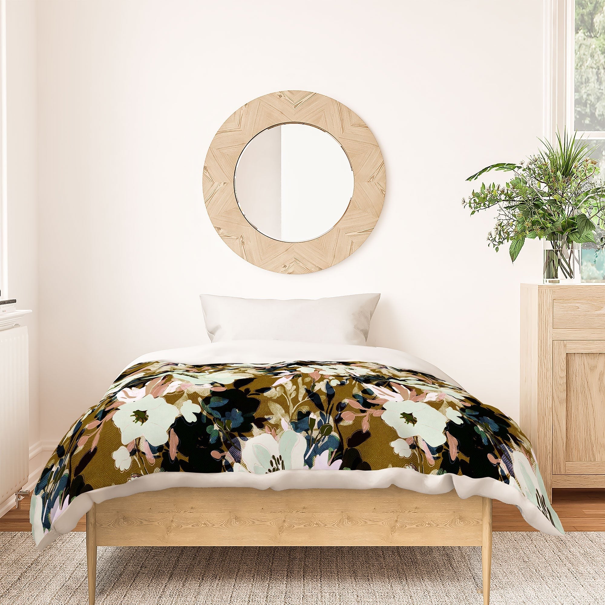 Marta Barragan Camarasa Romantic Floral Fusion Duvet Cover