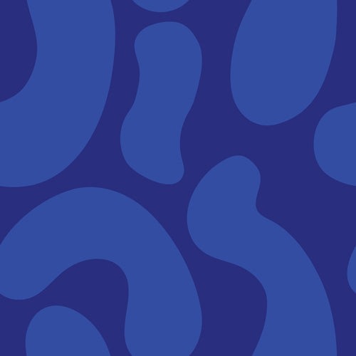 Camilla Foss Blue Pebble Shower Curtain