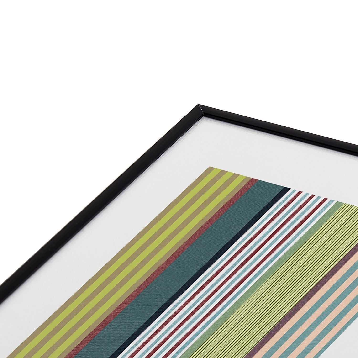 Marta Barragan Camarasa Colorful Stripe Delight Metal Framed Art Print