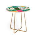 LouBruzzoni Cozy Christmas Patchwork Round Side Table