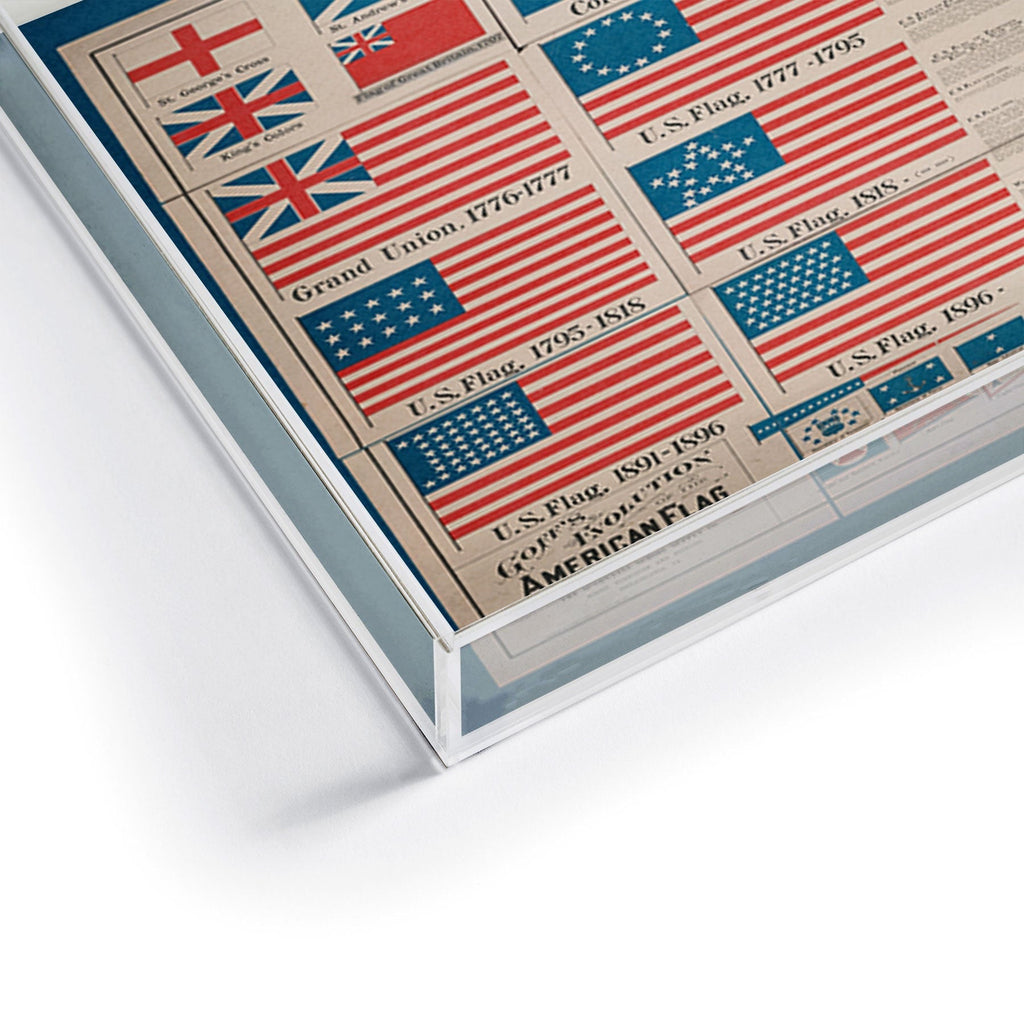 DENY Designs Goff s Evolution of the American Flag Acrylic Tray