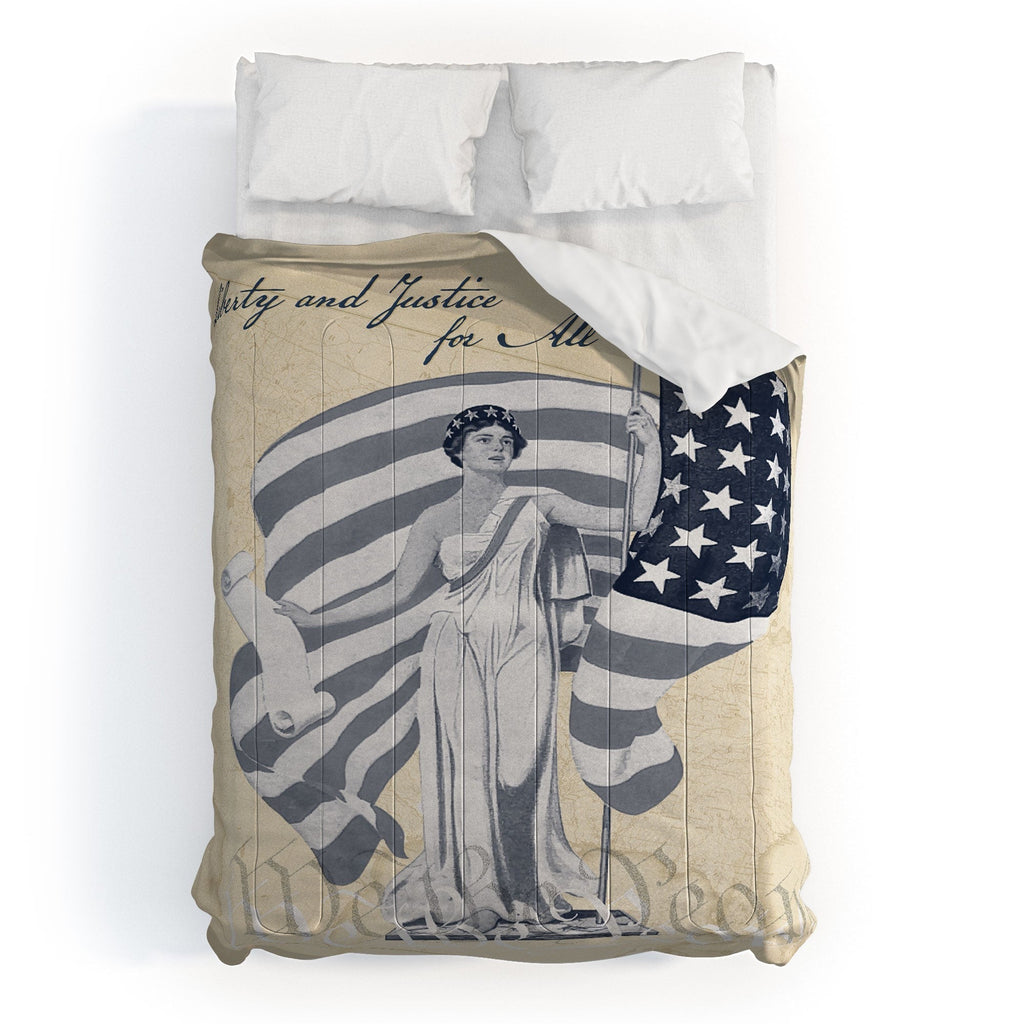 DENY Designs Liberty and Justice Woman Comforter