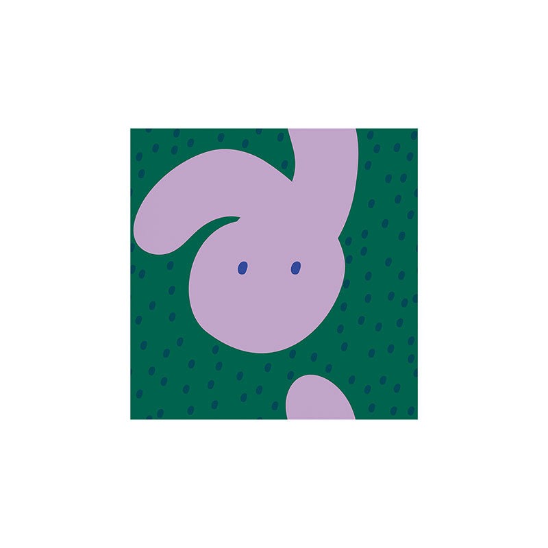 Camilla Foss Pebbles and Rabbit Art Print