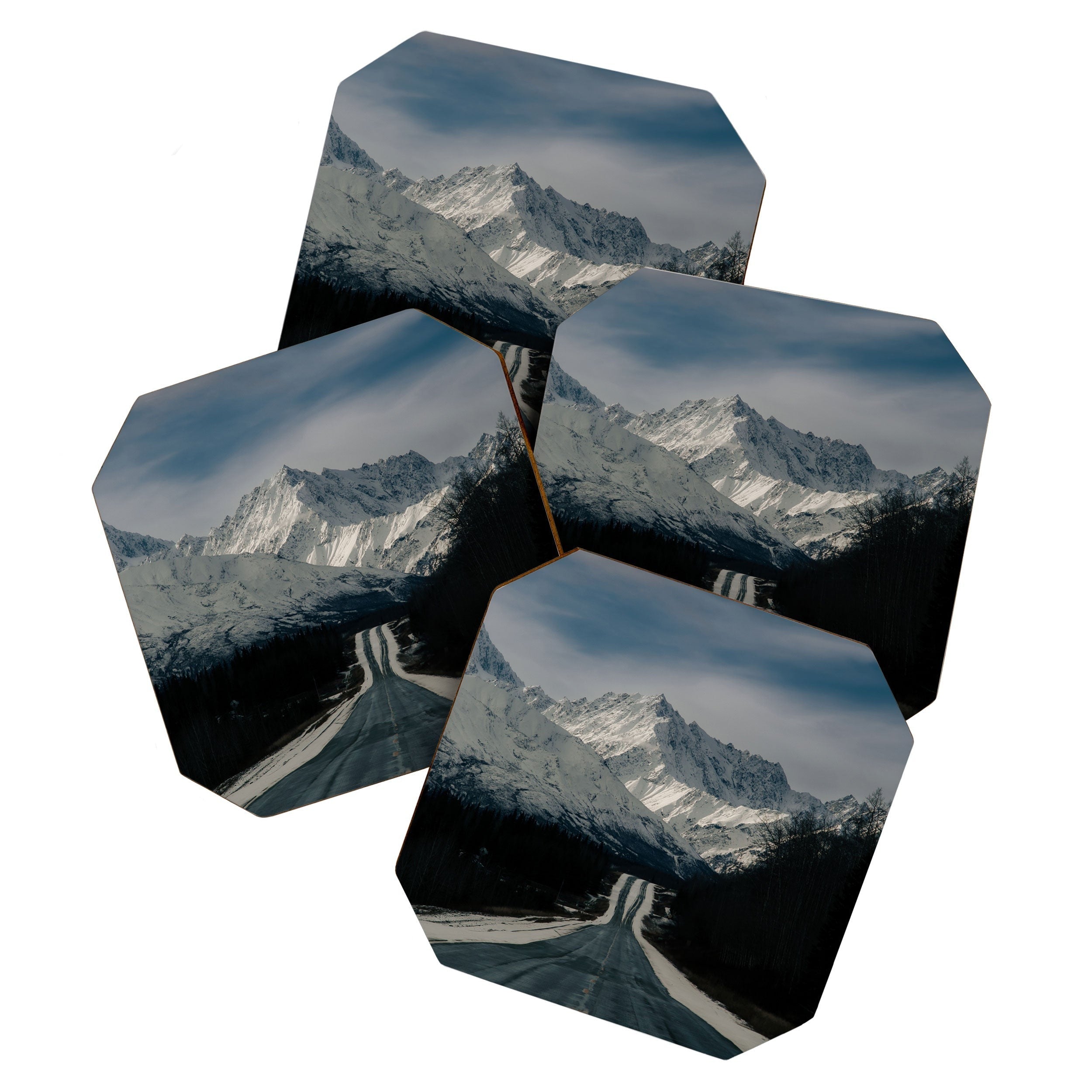 Hannah Kemp Alaska Drive Coaster Set
