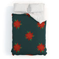 Design by Spark Poinsettia Florals Duvet Cover