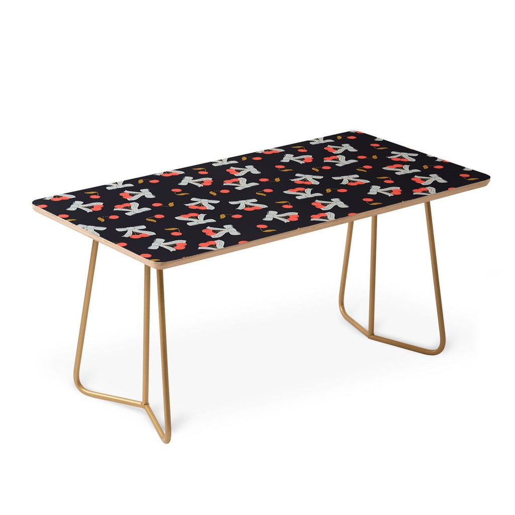 Jennifer Labre Cherries and Bows Coffee Table