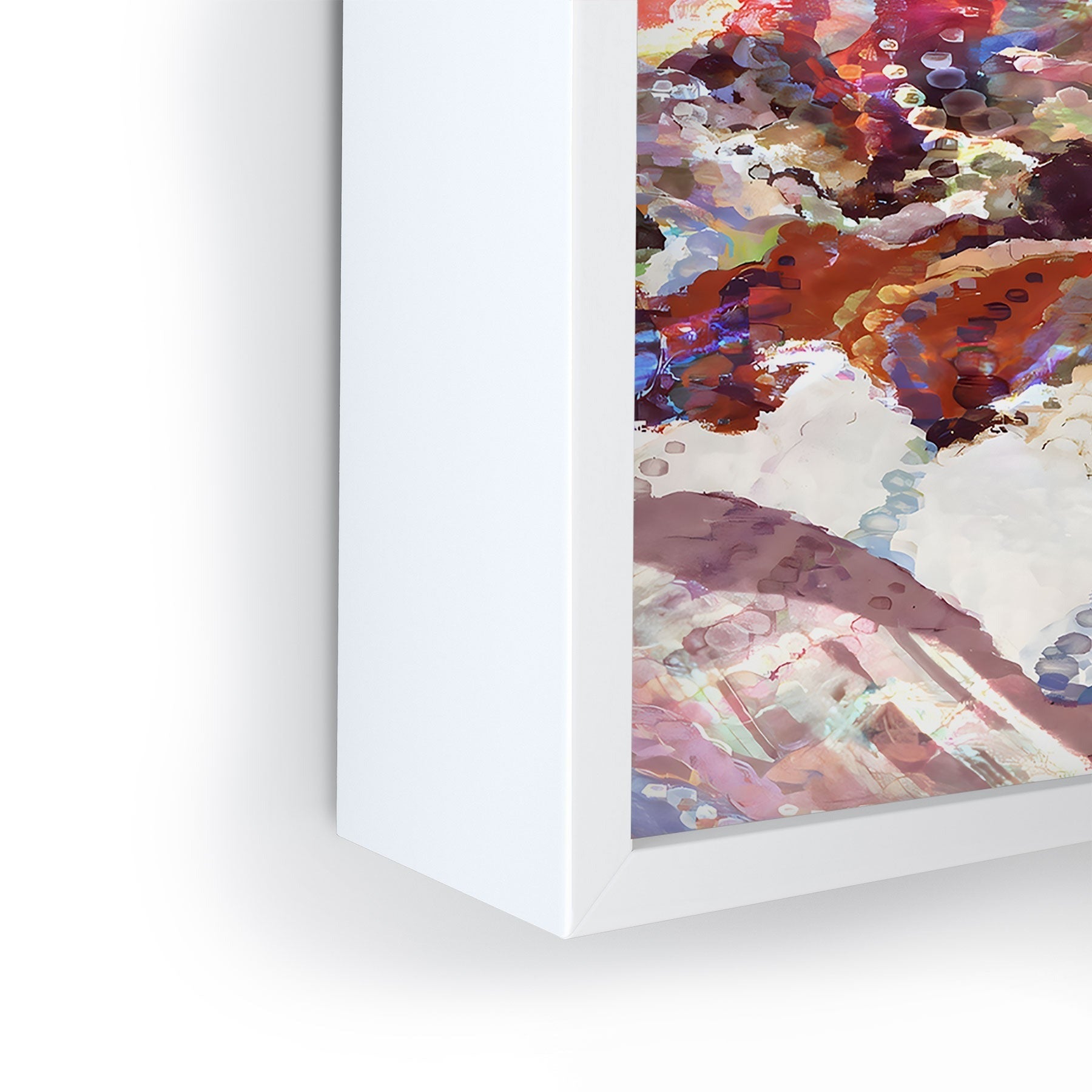 83 Oranges Sequin Haze Framed Mini Art Print