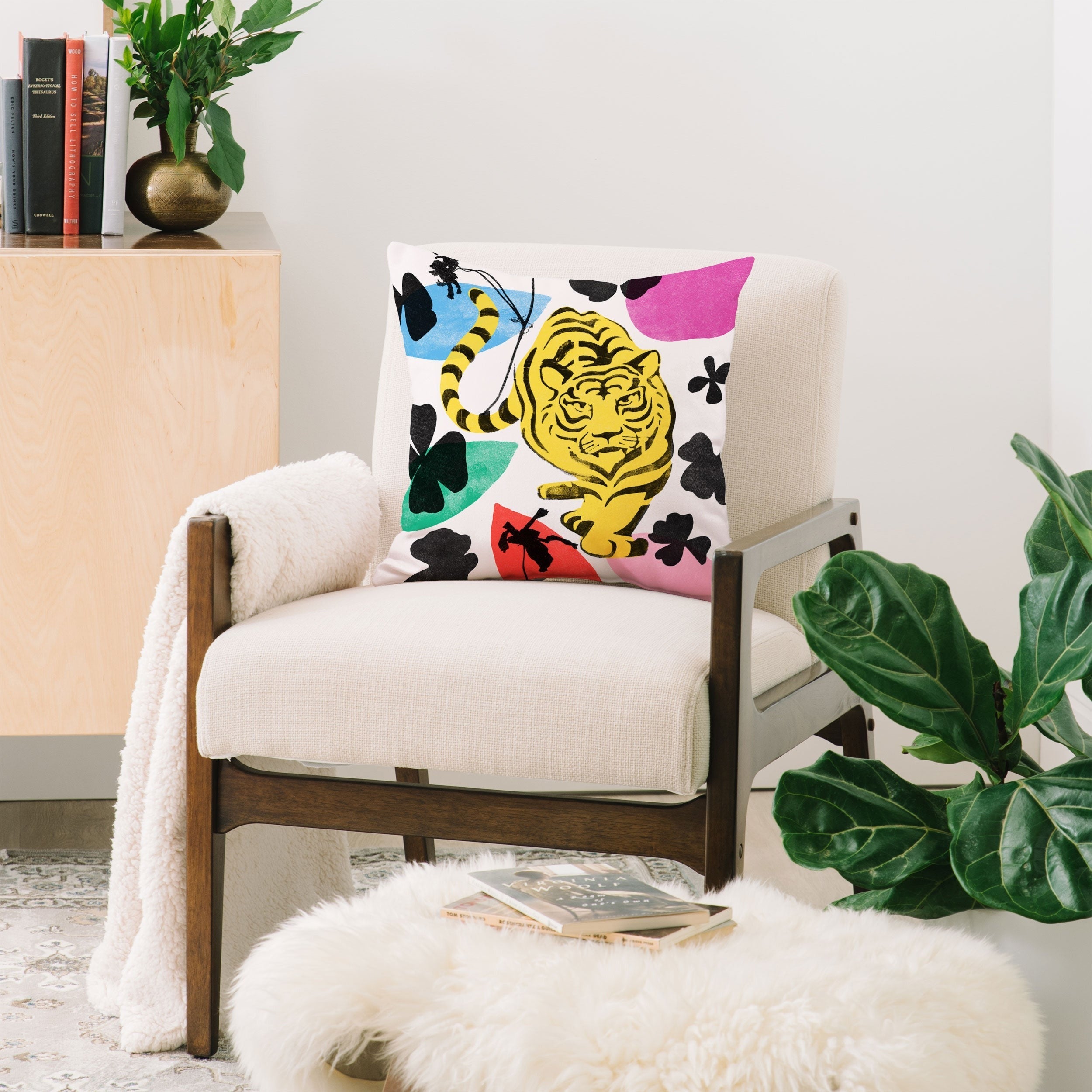 Garima Dhawan wild 3 Throw Pillow