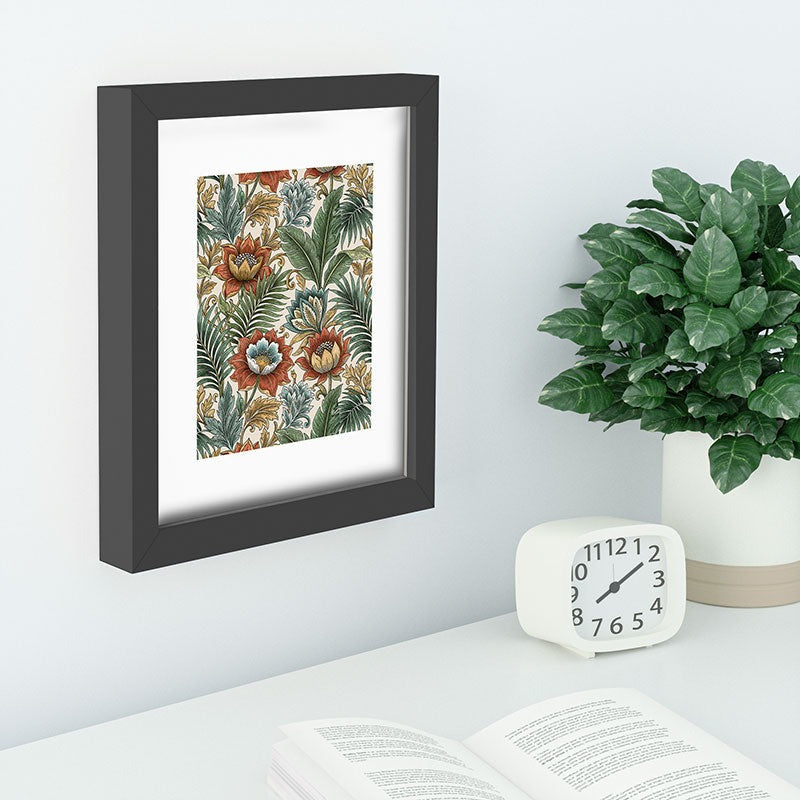 Marta Barragan Camarasa Retro Jungle Garden Recessed Framing Rectangle