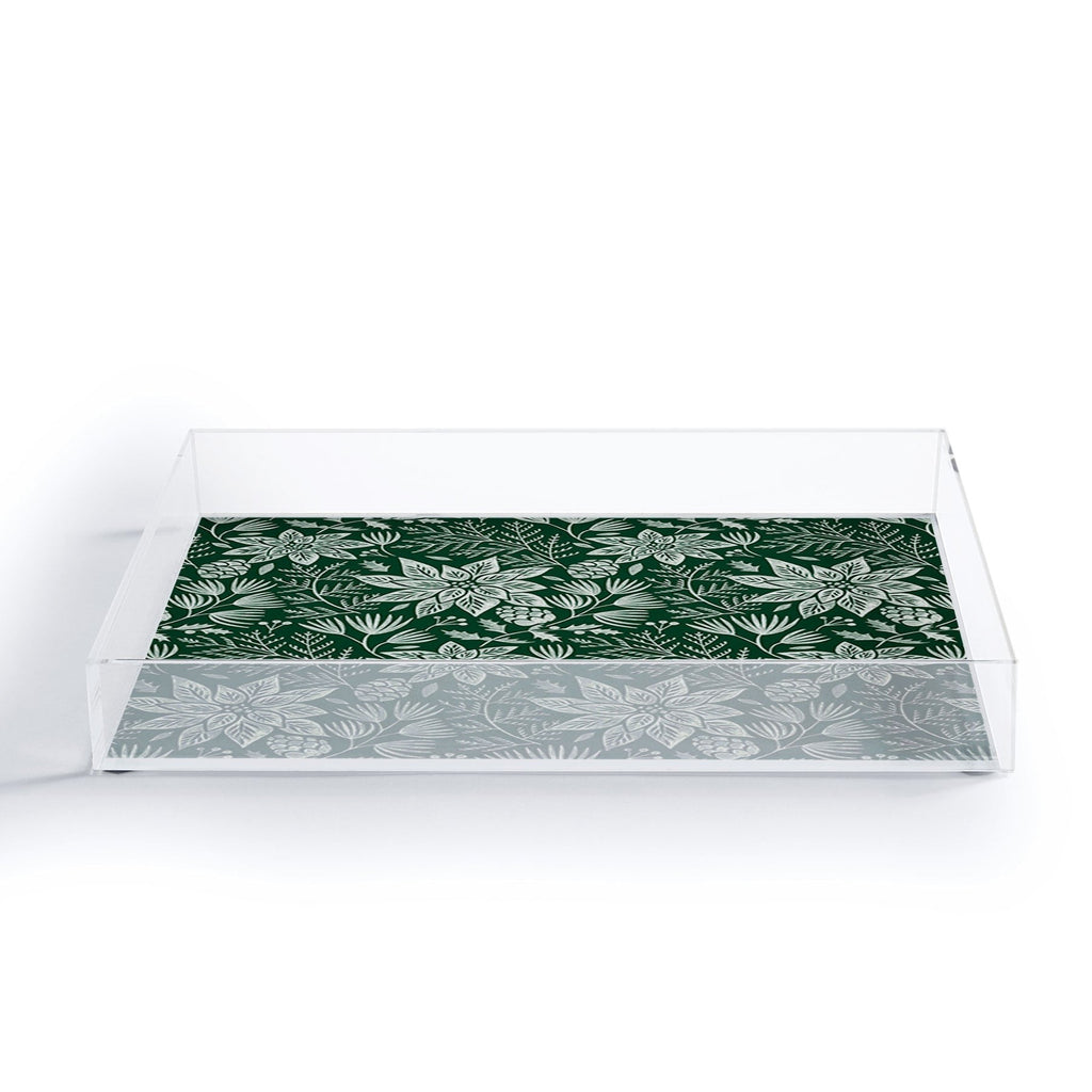 Pimlada Phuapradit Christmas Poinsettia Acrylic Tray
