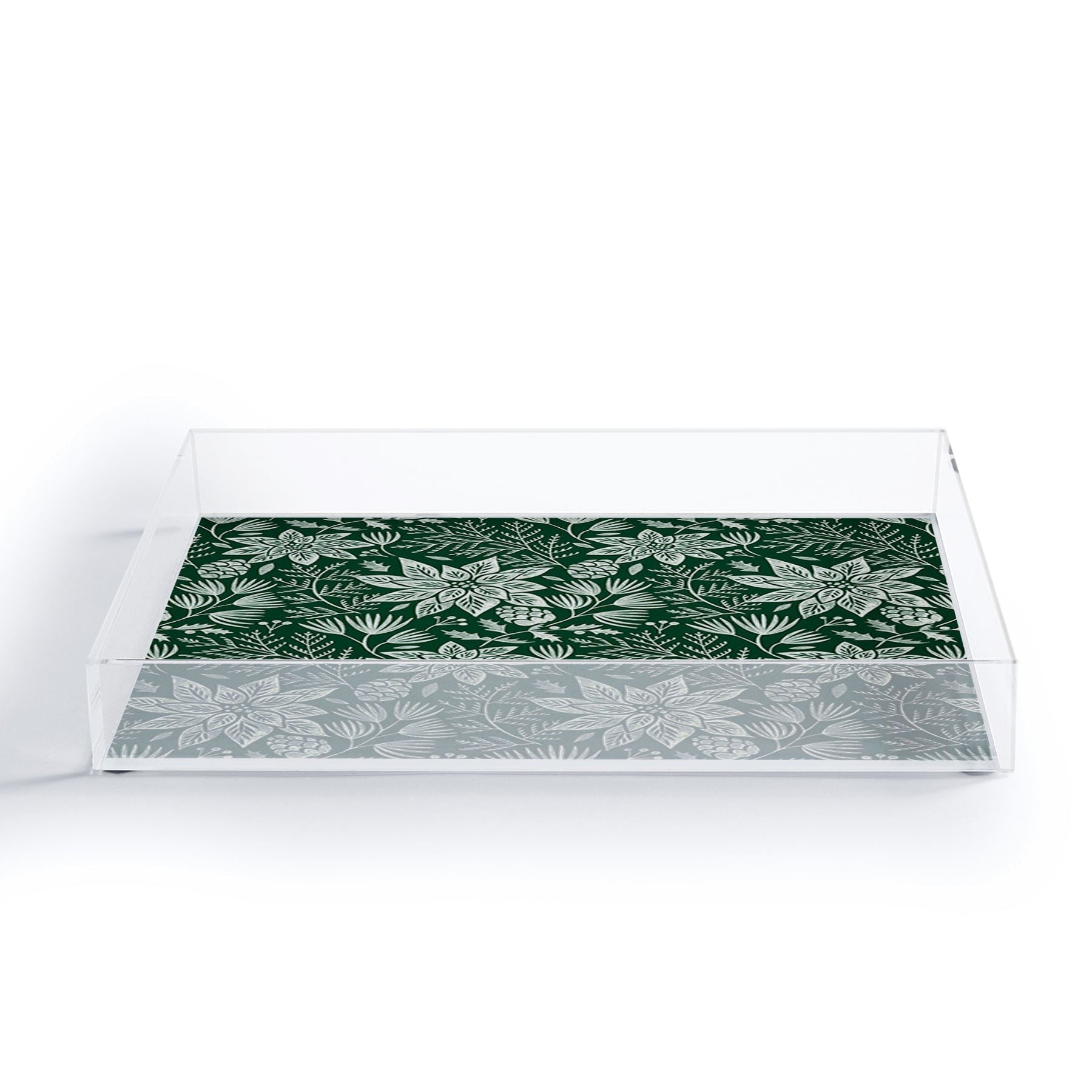 Pimlada Phuapradit Christmas Poinsettia Acrylic Tray