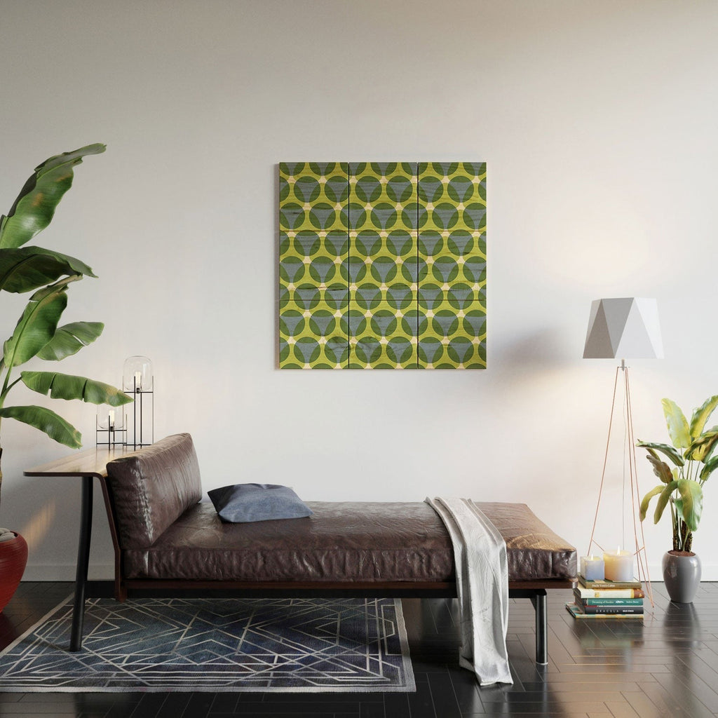 Marta Barragan Camarasa Stylish Retro Circle Wood Wall Mural