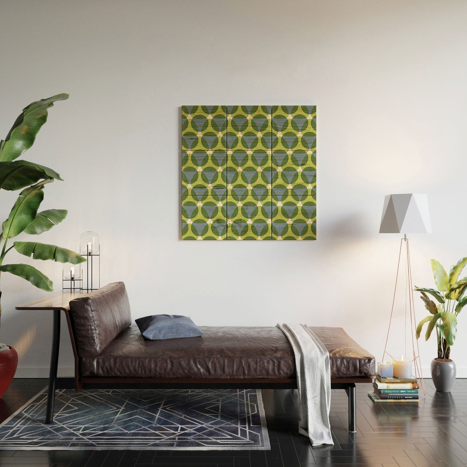 Marta Barragan Camarasa Stylish Retro Circle Wood Wall Mural