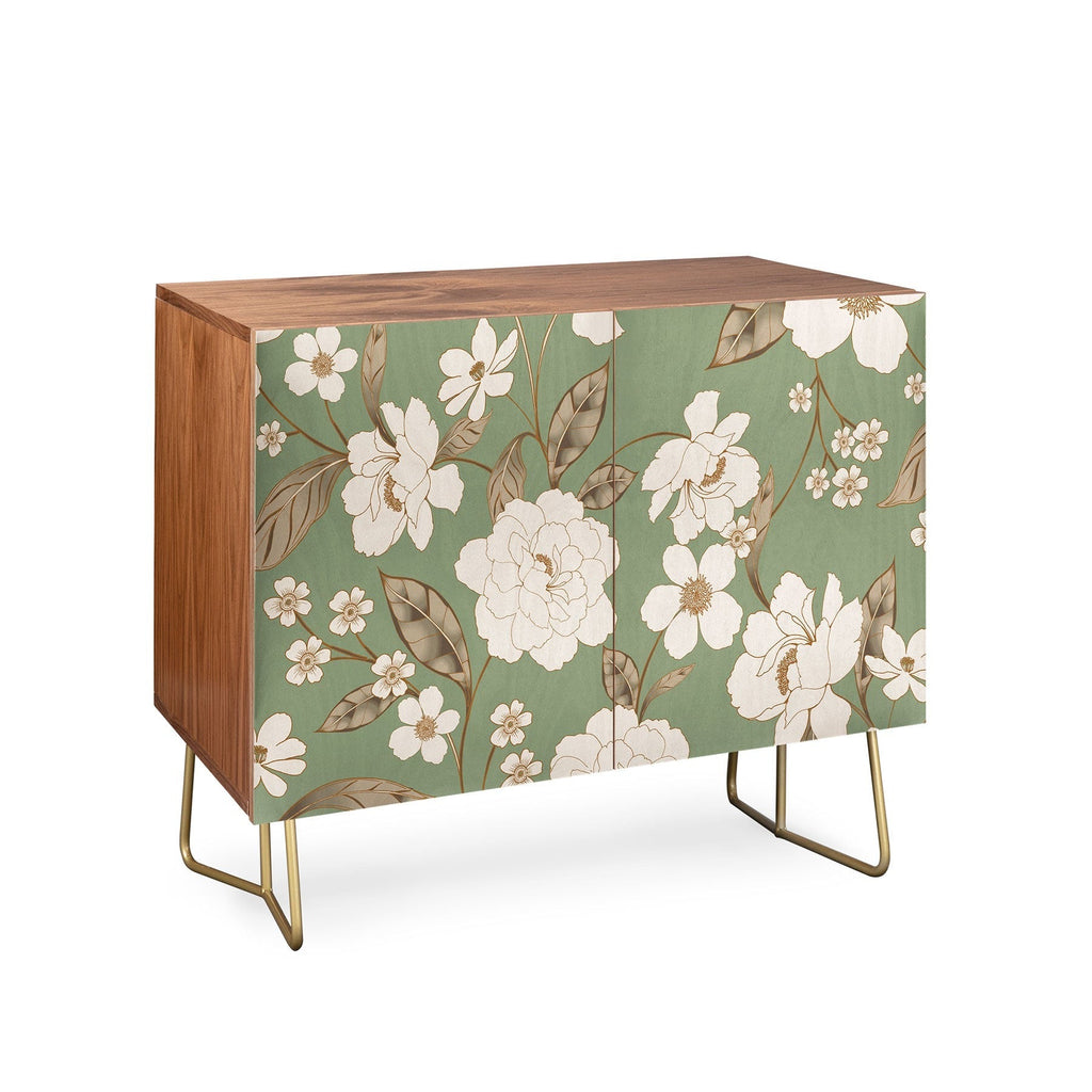 Gabriela Fuente Olive Floral Roberta Credenza