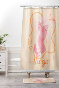 Little Om Zodiac Sign Virgo Shower Curtain And Mat
