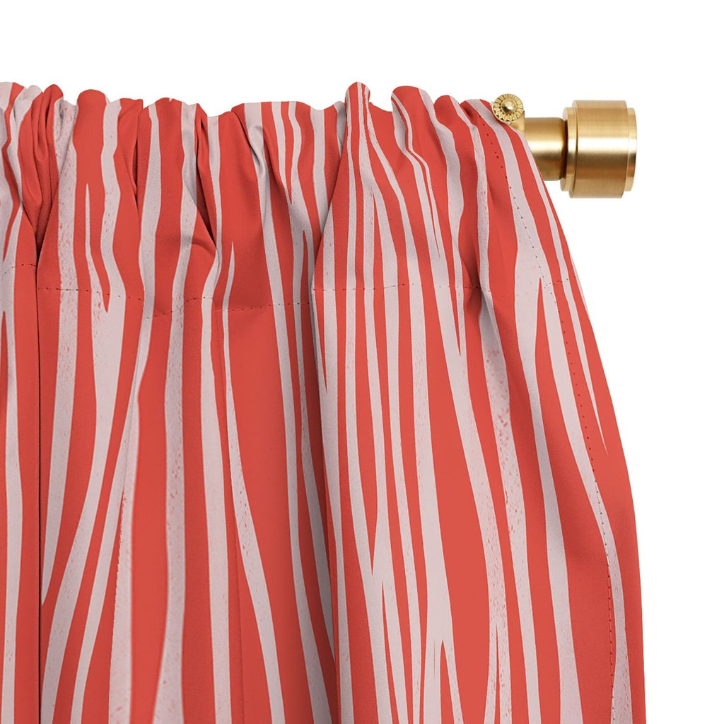 Avenie BR Red Zebra Stripe Blackout Non Repeat