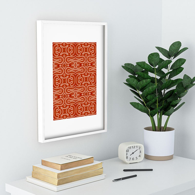 Mirimo Venexiana Burnt Orange Recessed Framing Rectangle