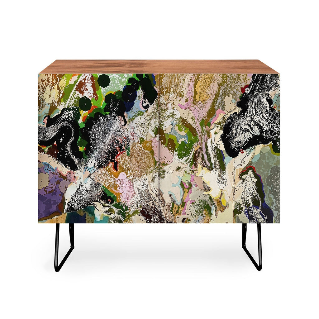 83 Oranges Echoes Beneath the Surface Credenza