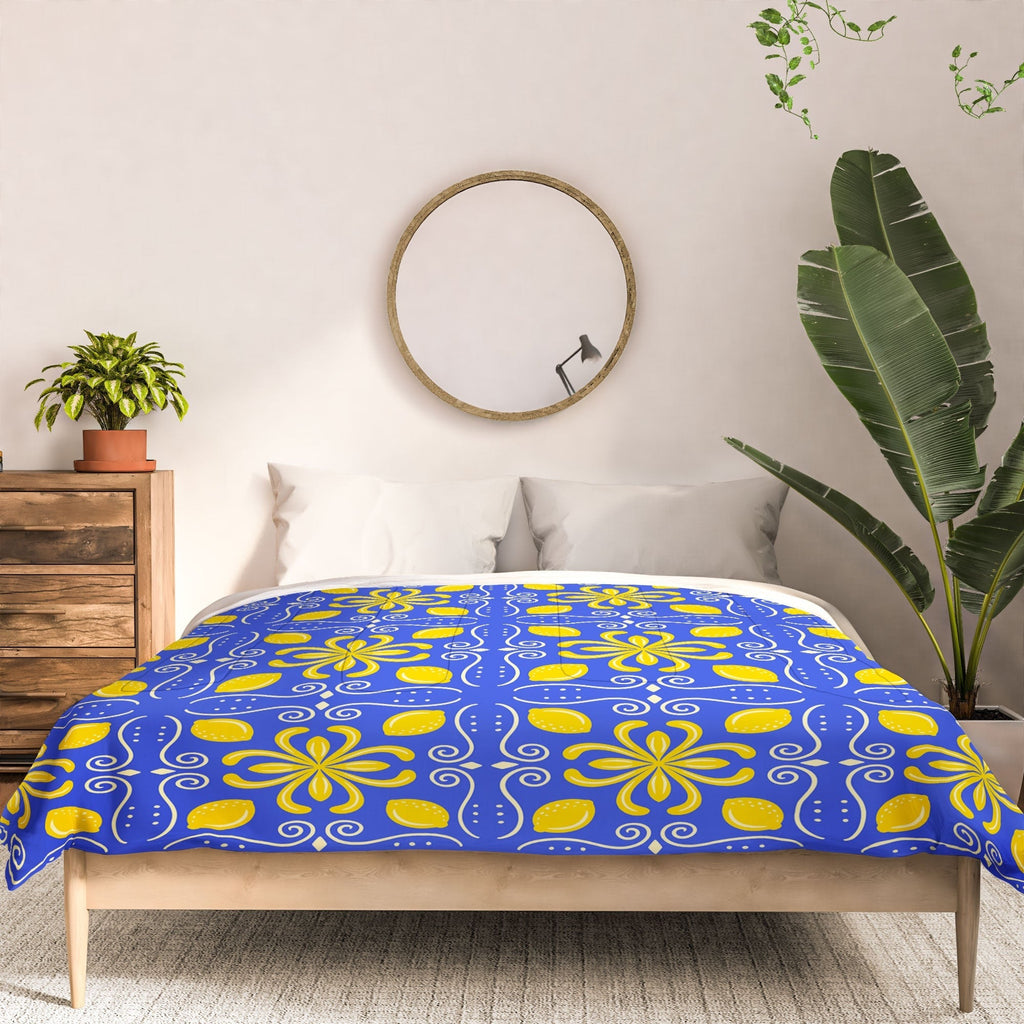 Design by Spark Dolce Vita Lemon Tile Comforter