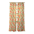 Jessica Molina Peach Pattern Sheer Window Curtain