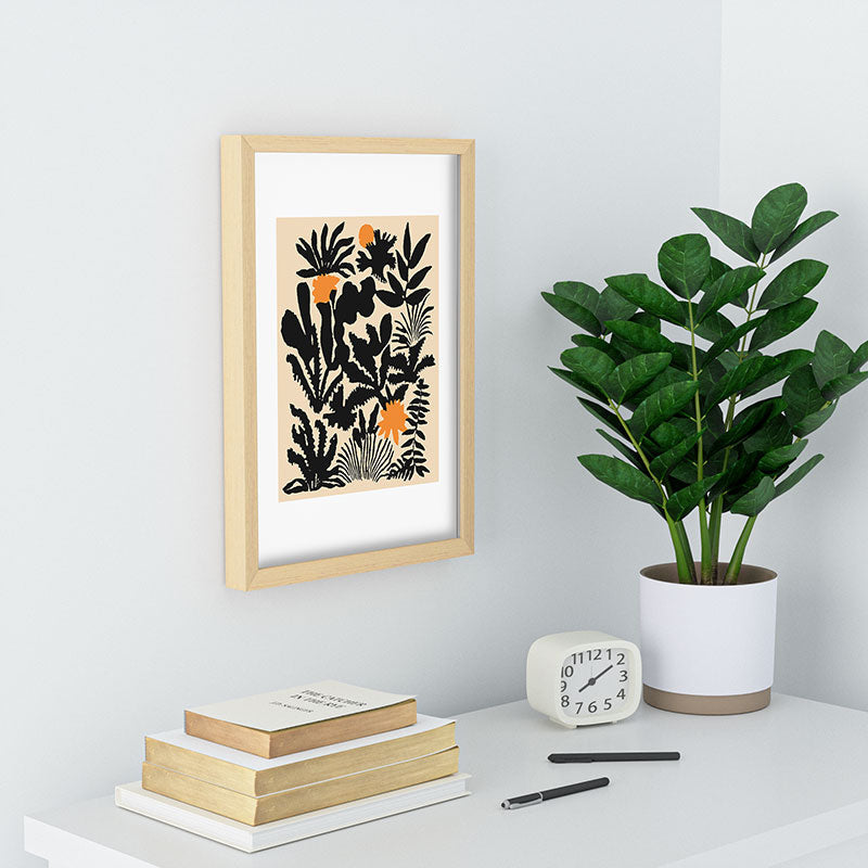 DorisciciArt Agave botanic Recessed Framing Rectangle