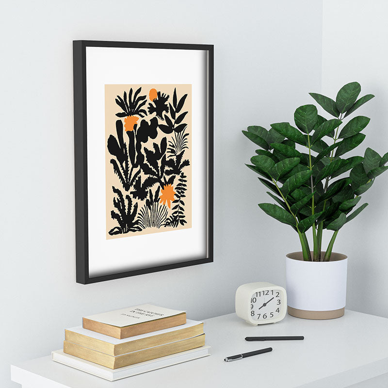 DorisciciArt Agave botanic Recessed Framing Rectangle