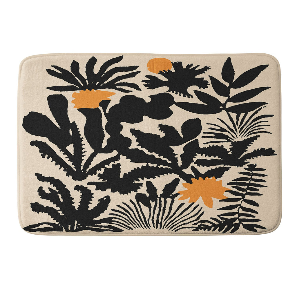 DorisciciArt Agave botanic Memory Foam Bath Mat