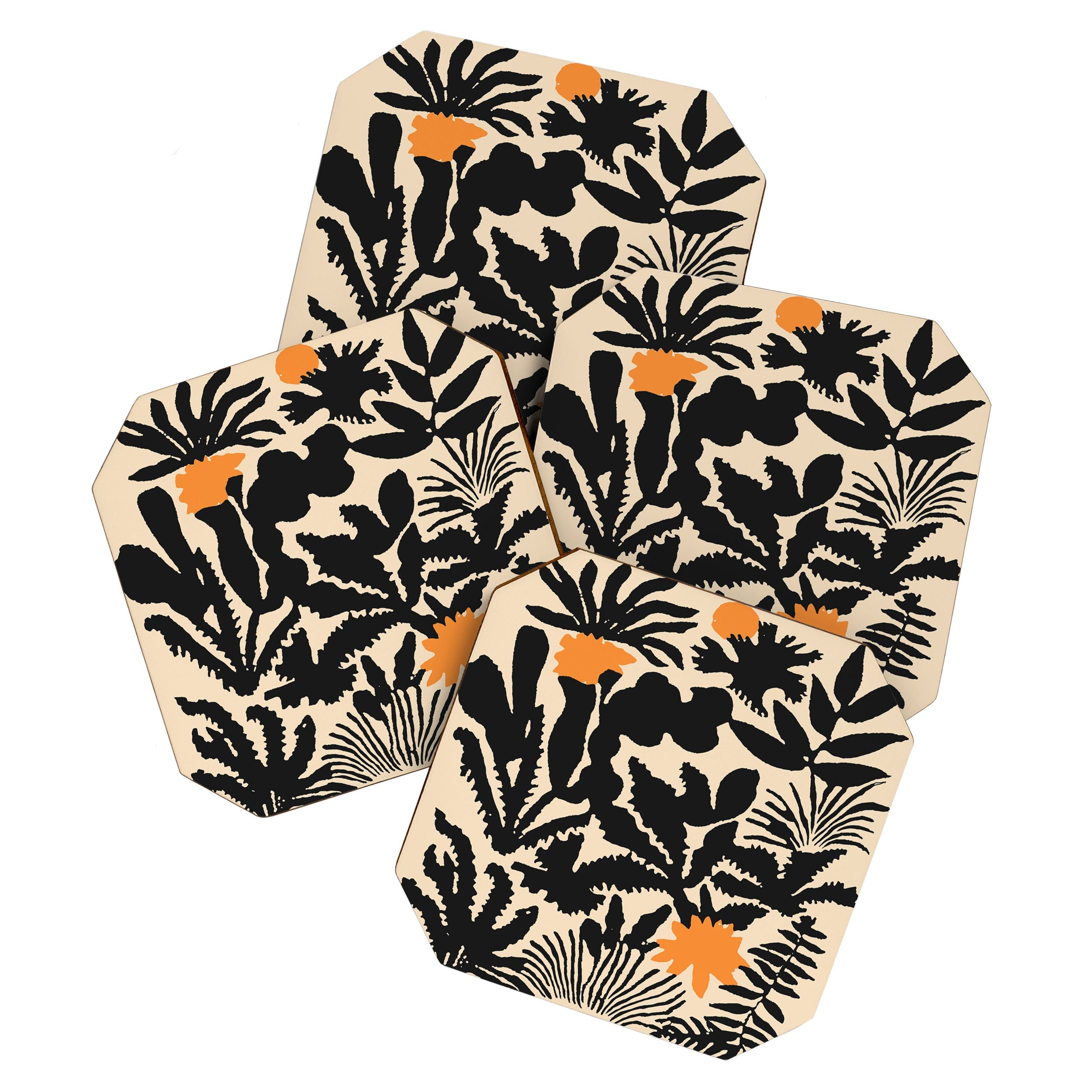 DorisciciArt Agave botanic Coaster Set