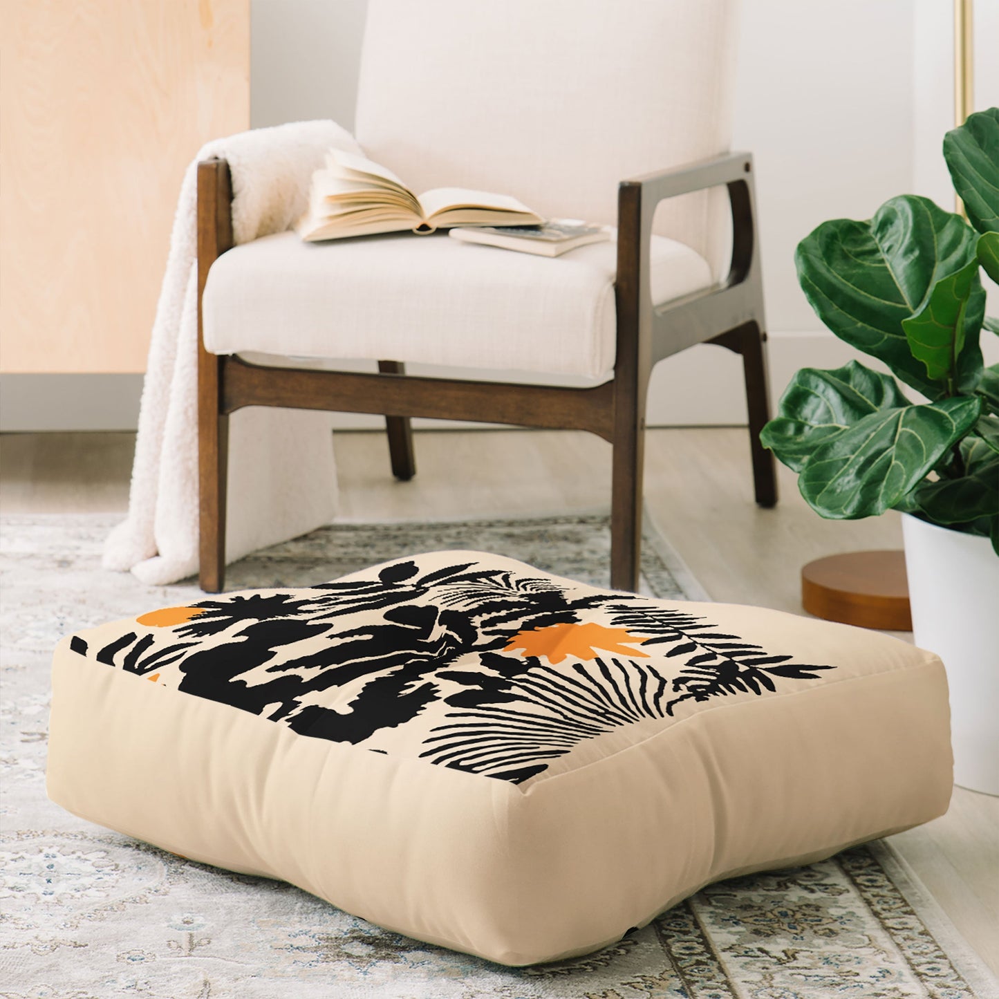 DorisciciArt Agave botanic Floor Pillow Square