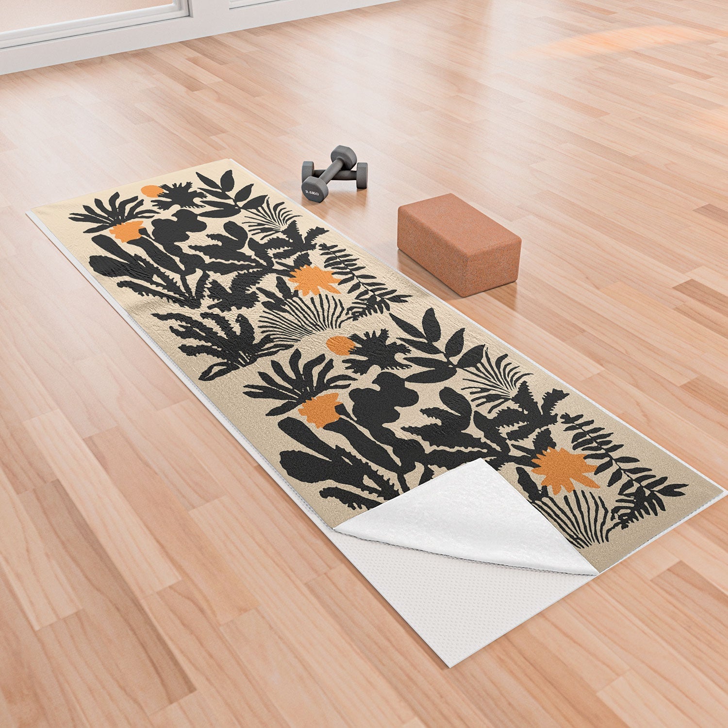 DorisciciArt Agave botanic Yoga Towel