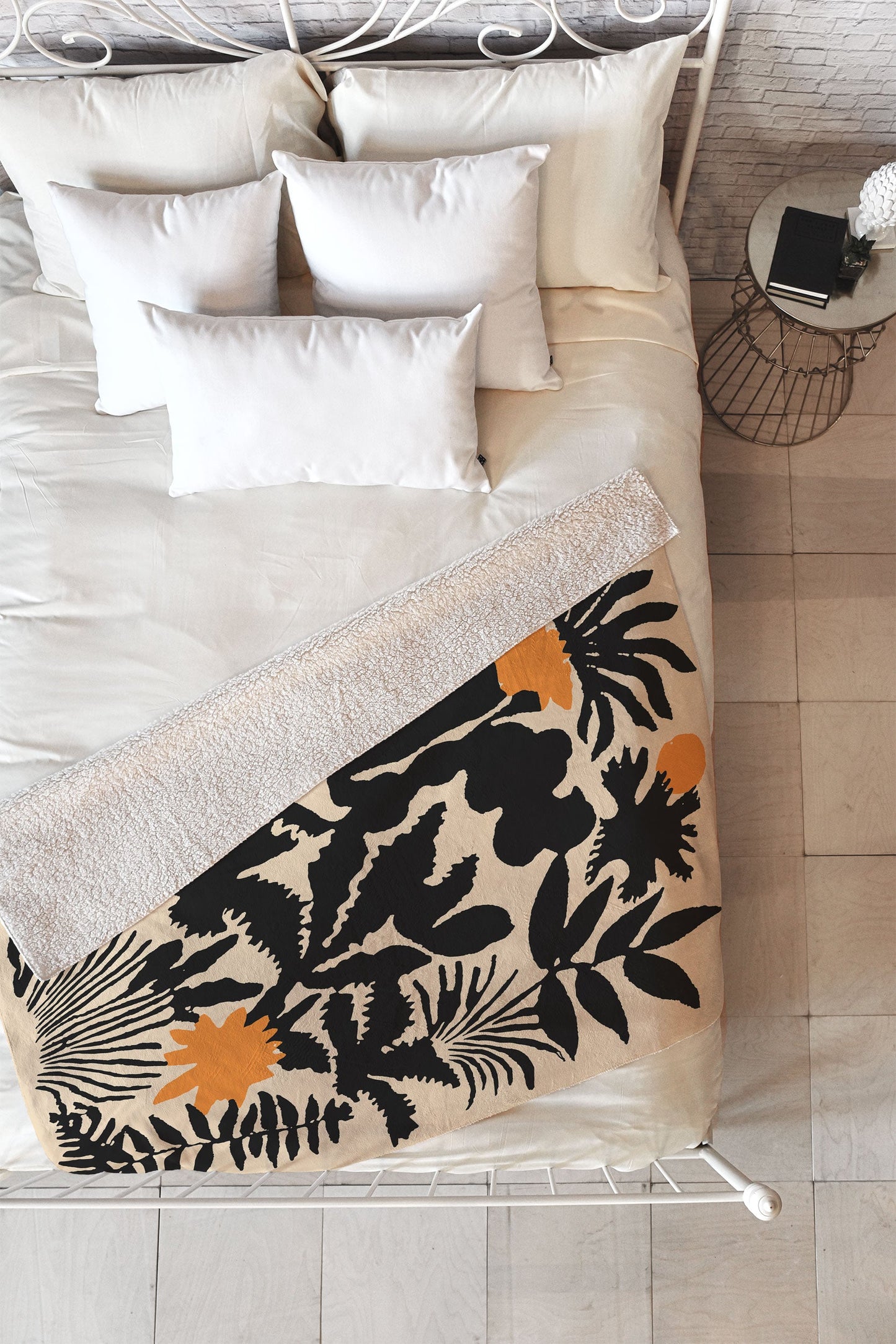 DorisciciArt Agave botanic Fleece Throw Blanket