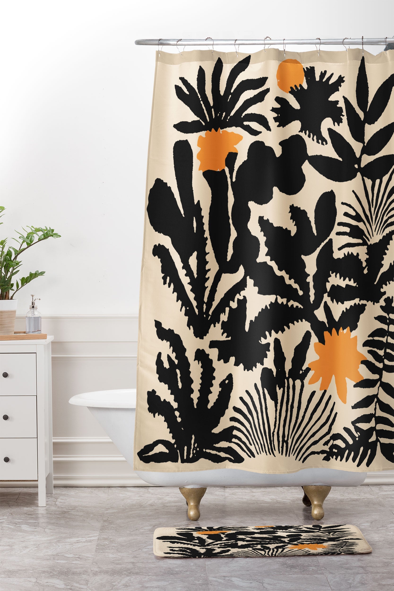 DorisciciArt Agave botanic Memory Foam Bath Mat