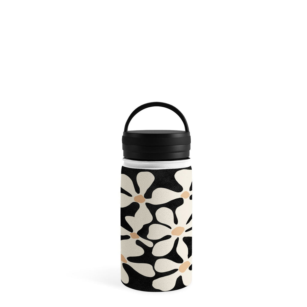DorisciciArt Midnight Bohemian Floral Water Bottle