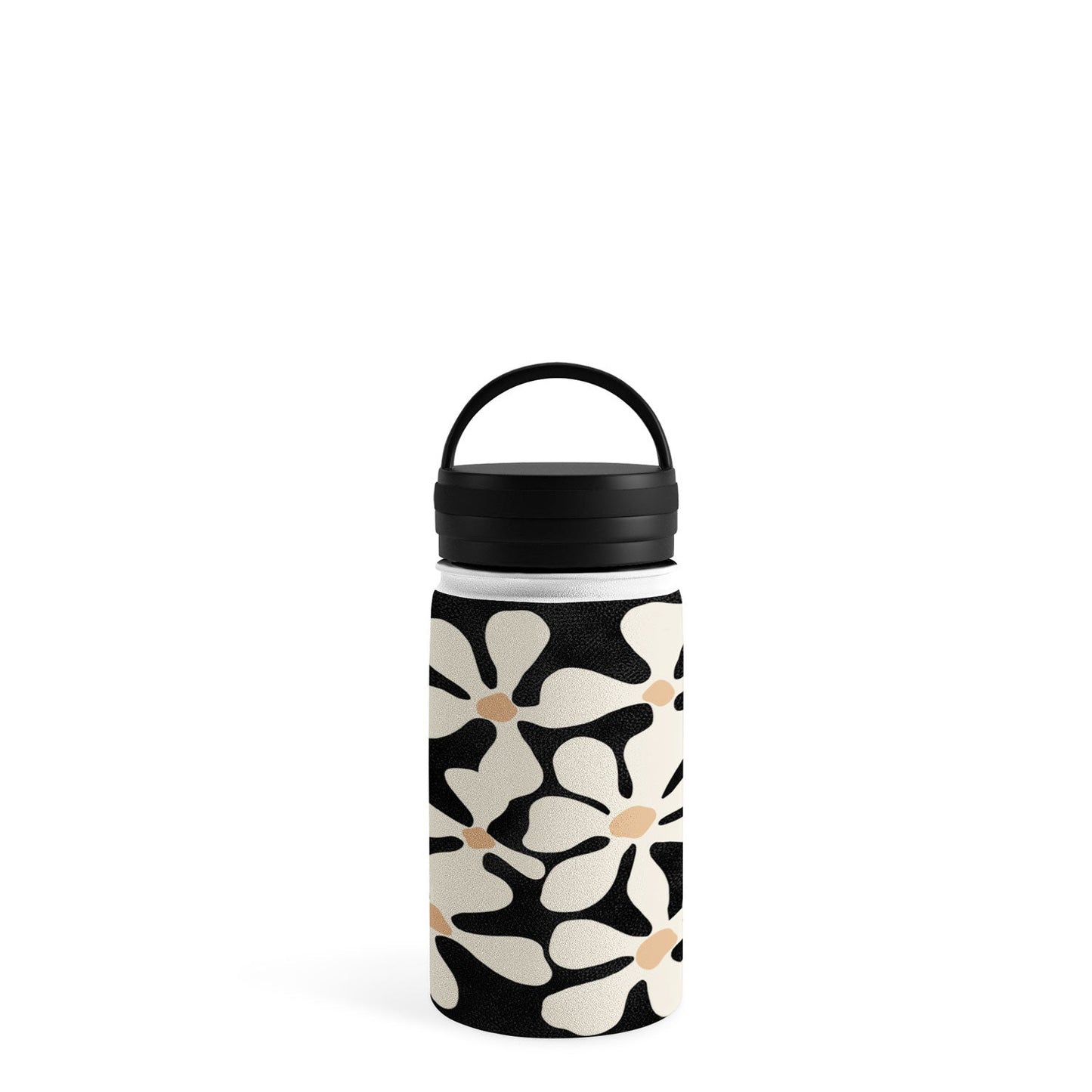 DorisciciArt Midnight Bohemian Floral Water Bottle
