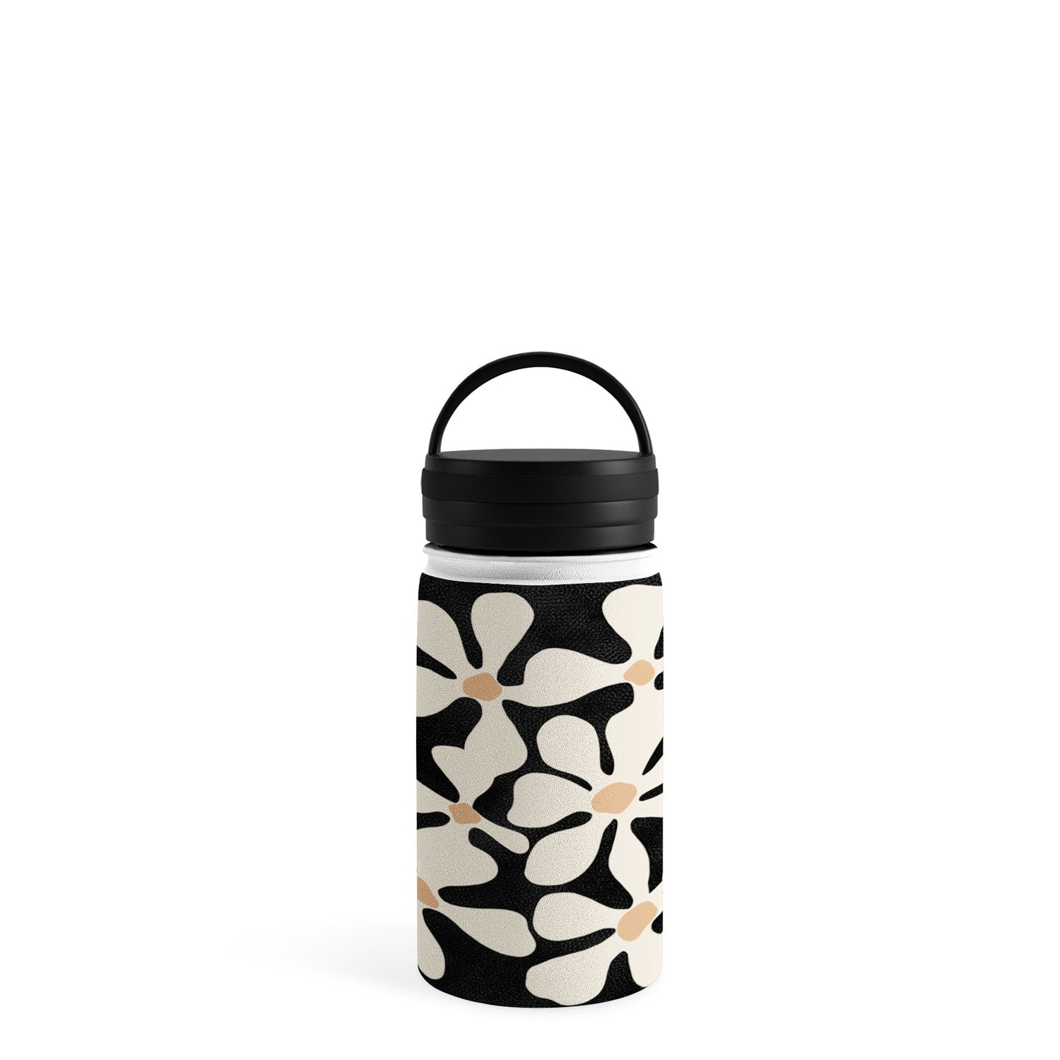 DorisciciArt Midnight Bohemian Floral Water Bottle
