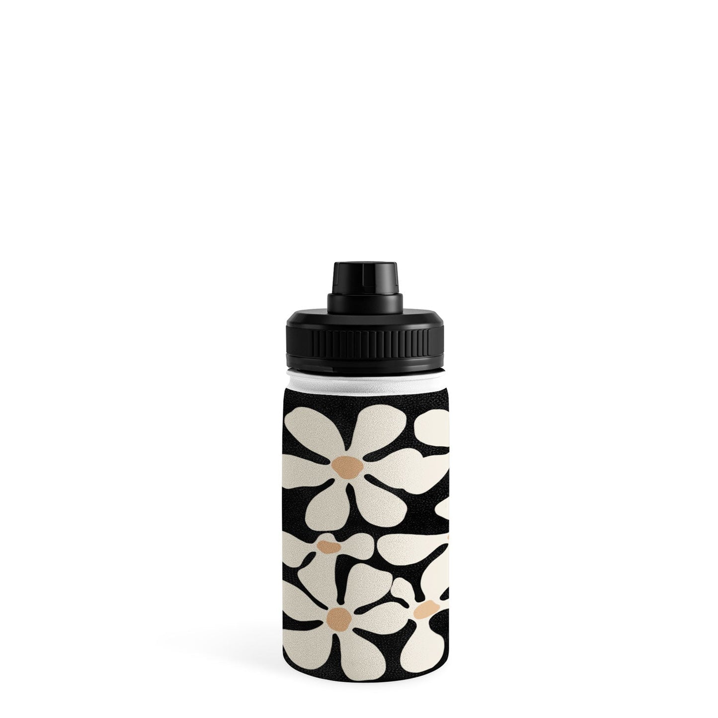 DorisciciArt Midnight Bohemian Floral Water Bottle