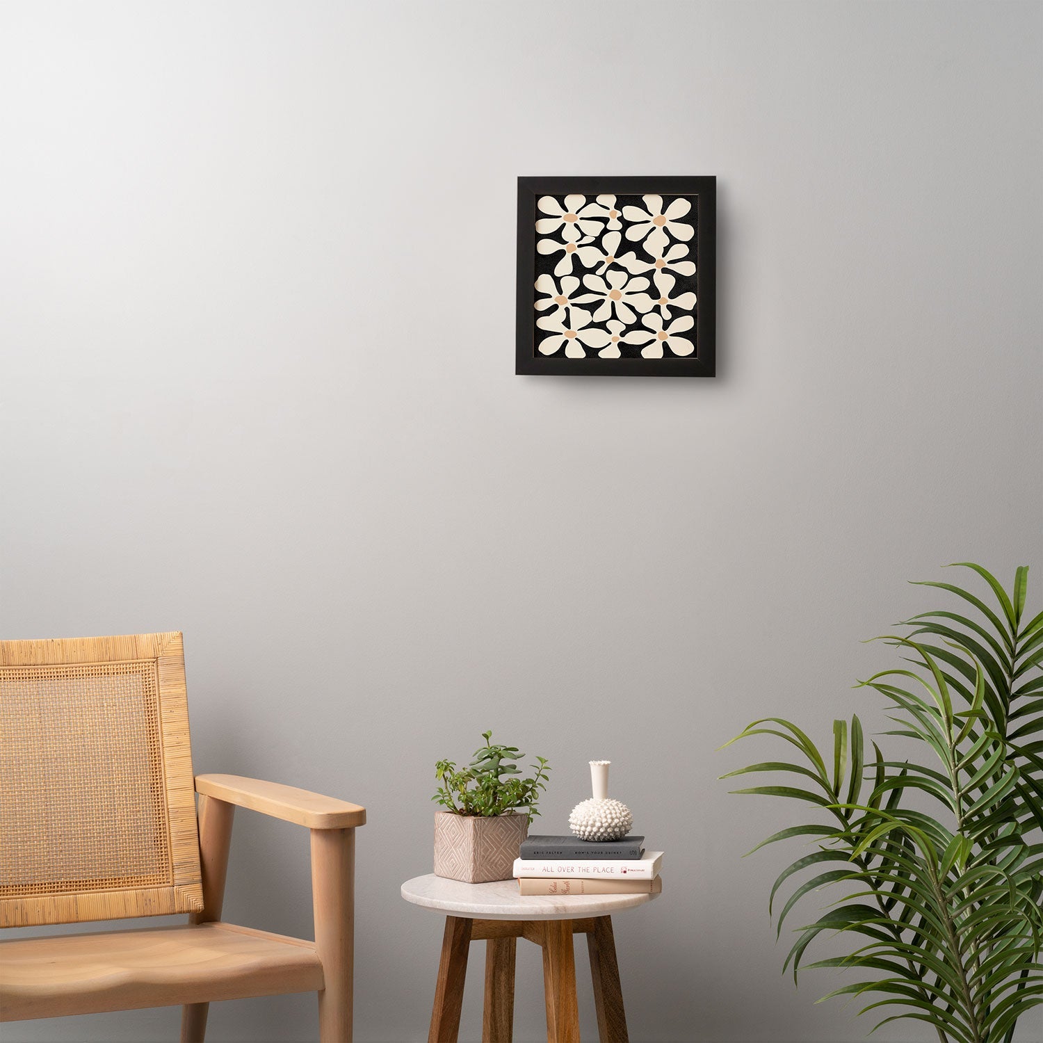 DorisciciArt Midnight Bohemian Floral Framed Wall Art