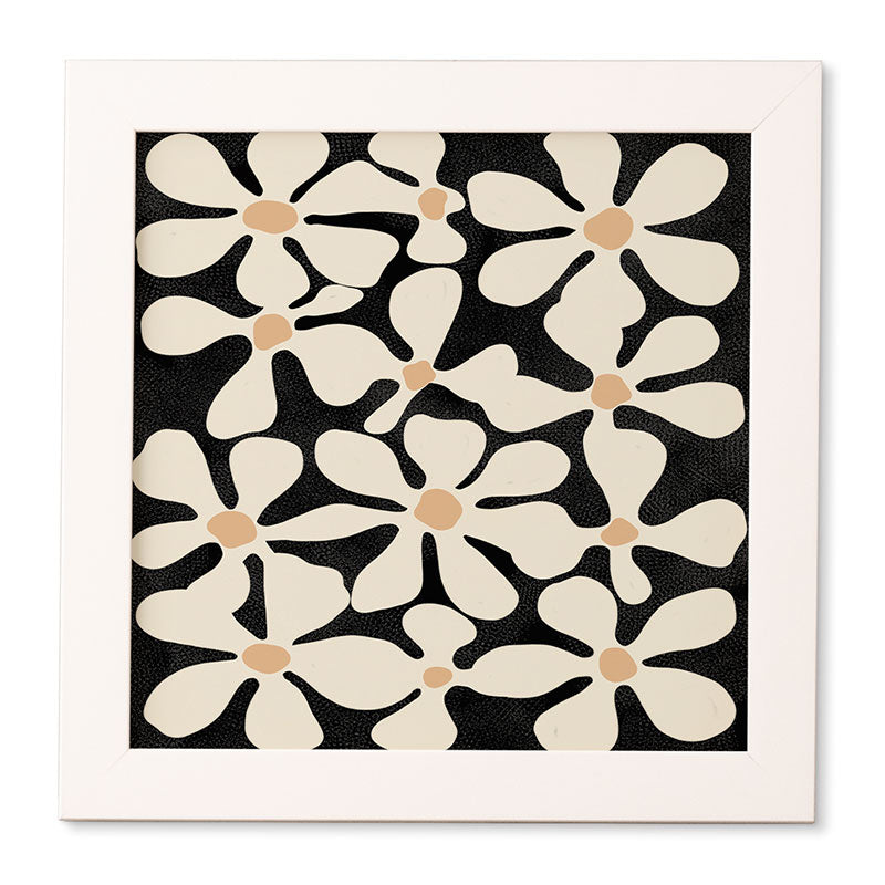 DorisciciArt Midnight Bohemian Floral Framed Wall Art