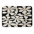 DorisciciArt Midnight Bohemian Floral Memory Foam Bath Mat