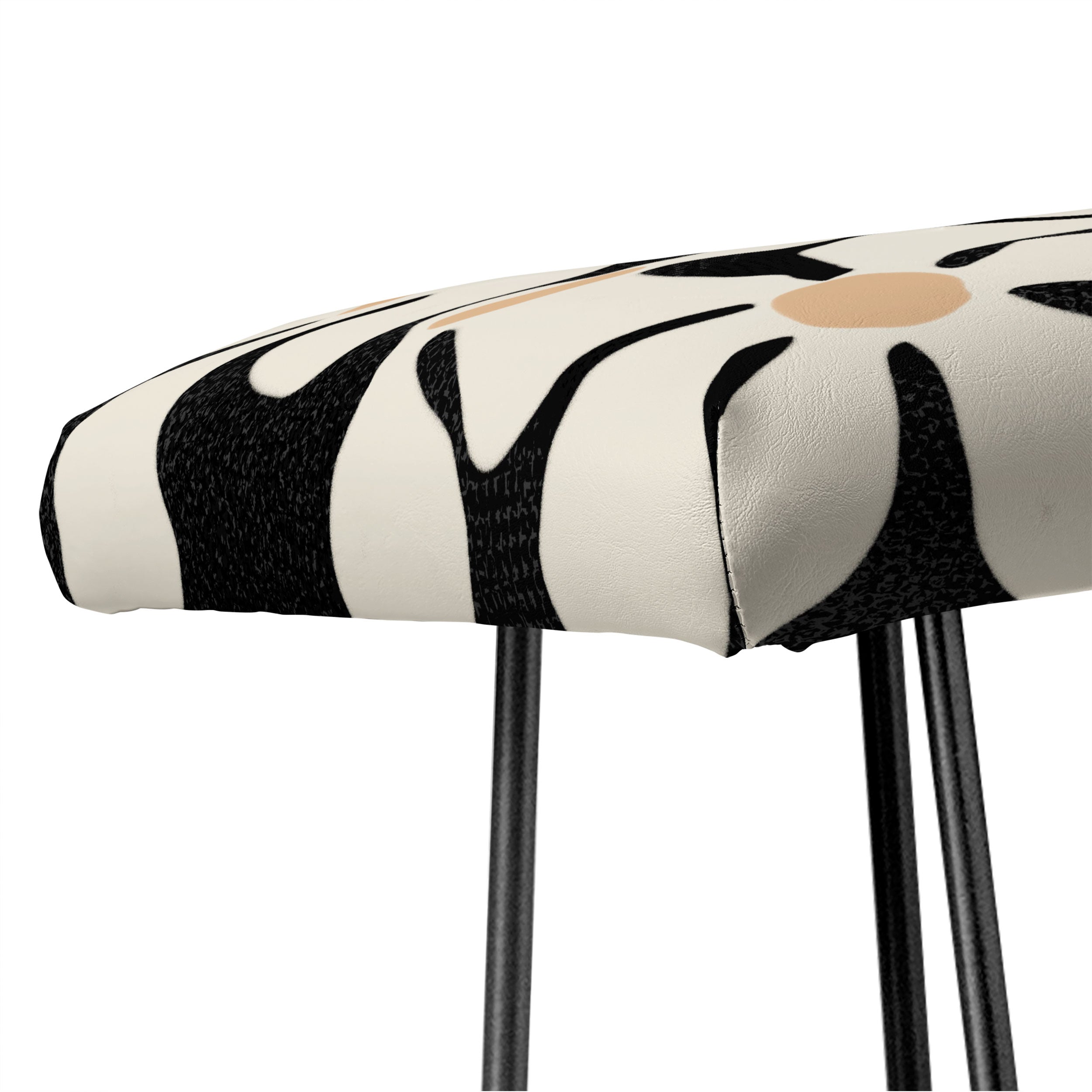 DorisciciArt Midnight Bohemian Floral Bench