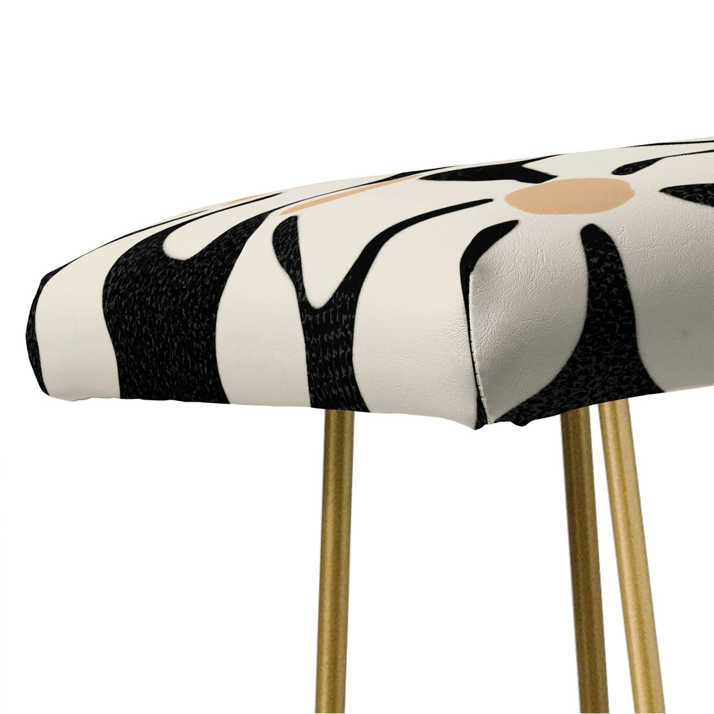 DorisciciArt Midnight Bohemian Floral Bench