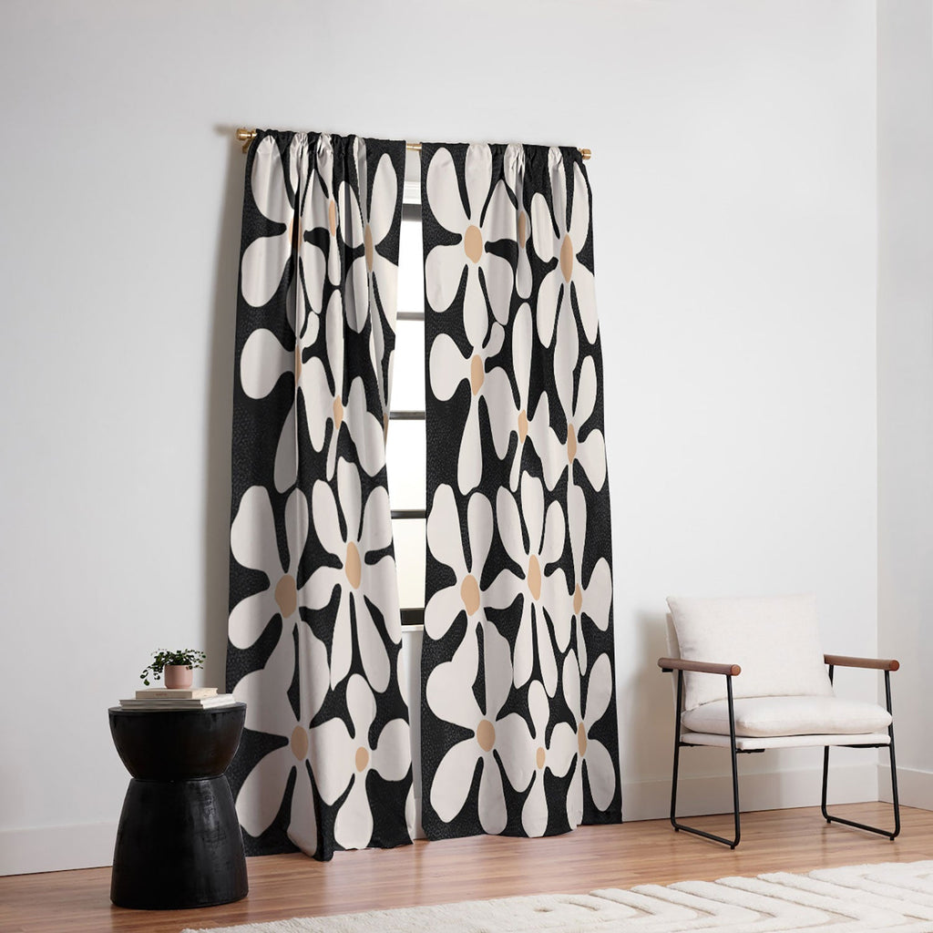 DorisciciArt Midnight Bohemian Floral Blackout Non Repeat